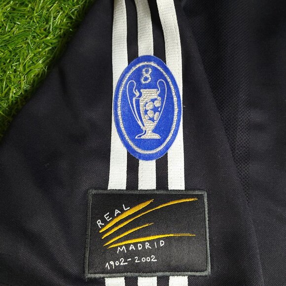 Zidane Real Madrid UEFA 2001 2002 Away Soccer Jersey Shirt L SKU# 134747 - Picture 5 of 9